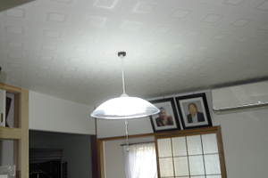 天井ボード貼り：施工後